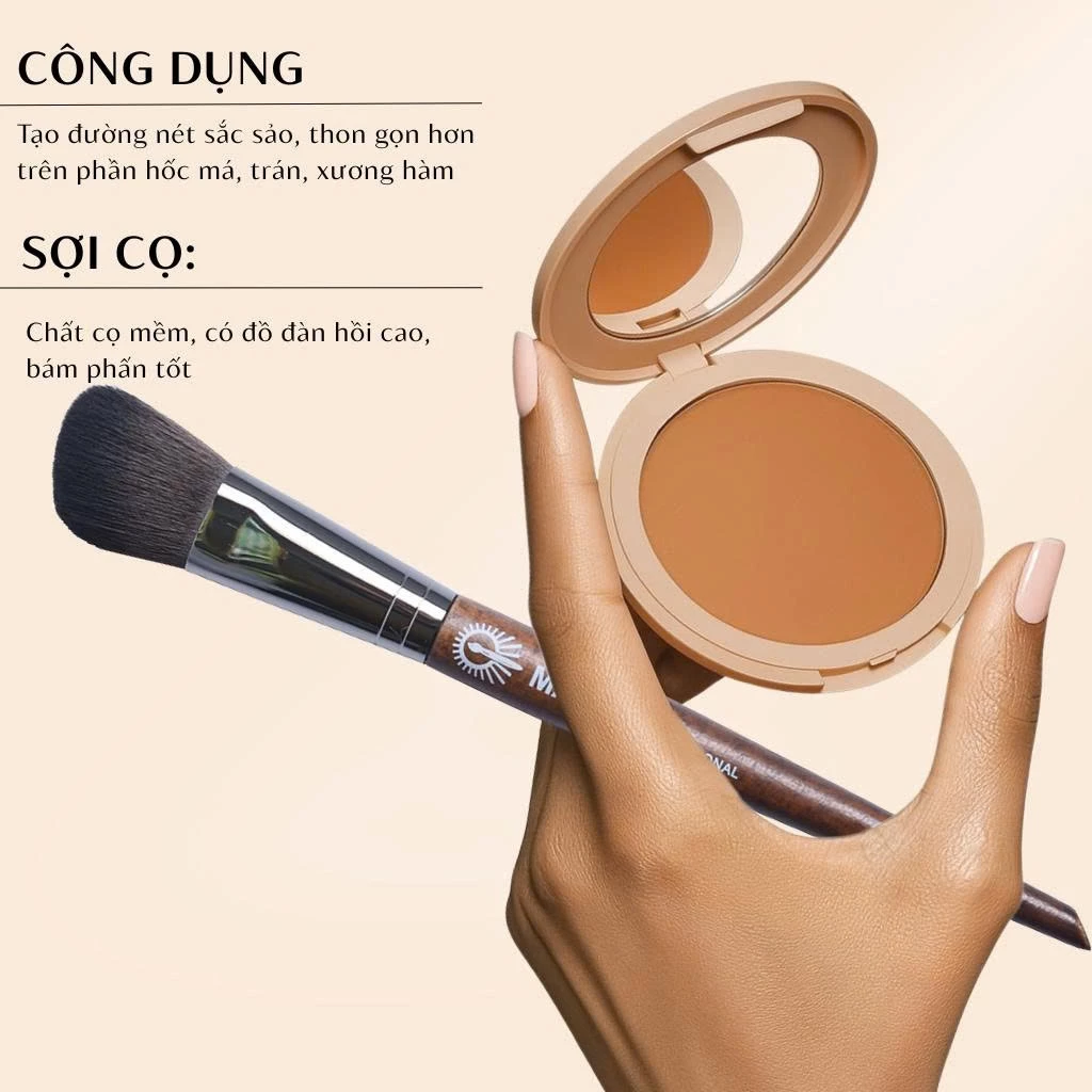 Cọ Trang Điểm Tạo Khối Mặt MAGA Angled Contour Brush MA117