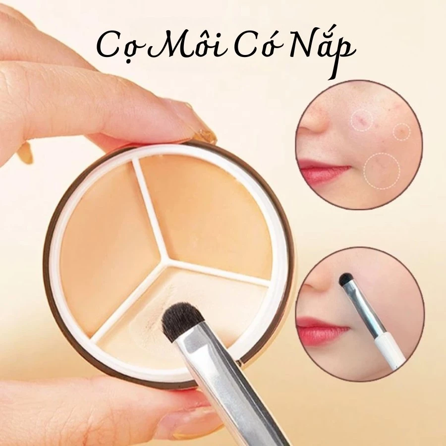 Cọ môi có nắp MAGA LID Lip Brush siêu xịn, Cọ tán son môi đánh son tán mịn màu đen MA18