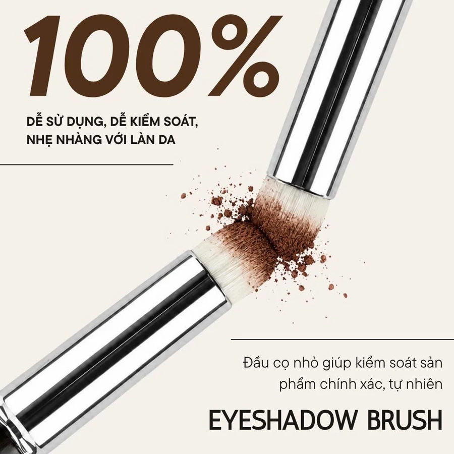 Cọ Môi Cọ Nhấn Đuôi Mắt Dạng Kem Dạng Phấn Có Nắp BH Cosmetics Eyeshadow Brush BH179
