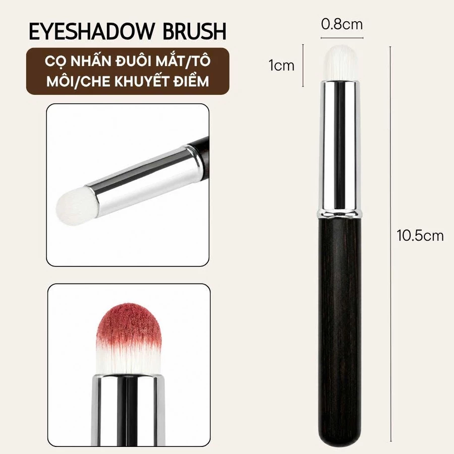 Cọ Môi Cọ Nhấn Đuôi Mắt Dạng Kem Dạng Phấn Có Nắp BH Cosmetics Eyeshadow Brush BH179