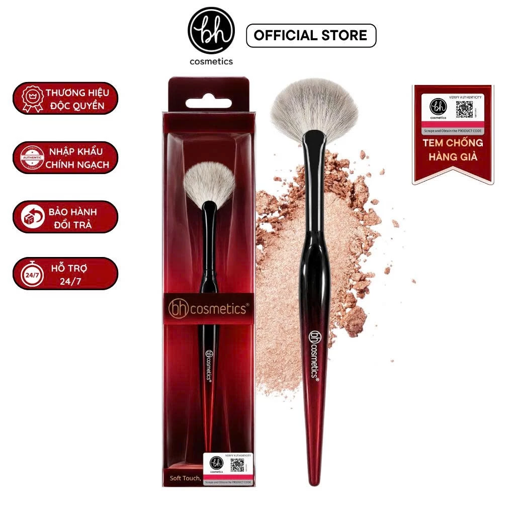 Cọ Quạt Đánh Bắt Sáng Highlight BH Cosmetics SMALL FAN BH021
