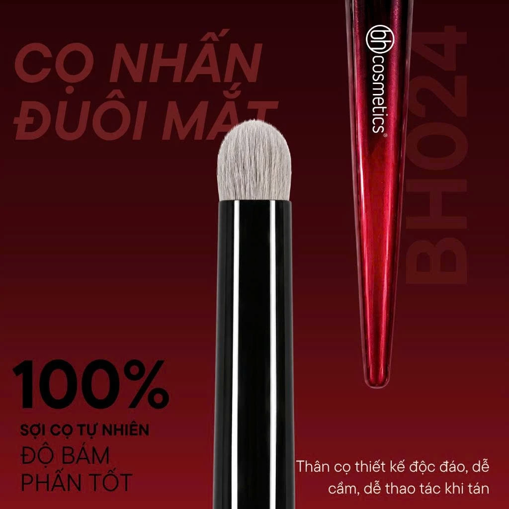 Cọ Nhấn Đầu Mắt - Tán Hốc Mắt - Tô Sáng Highlight Bọng Mắt BH Cosmetics Small Pencil BH024