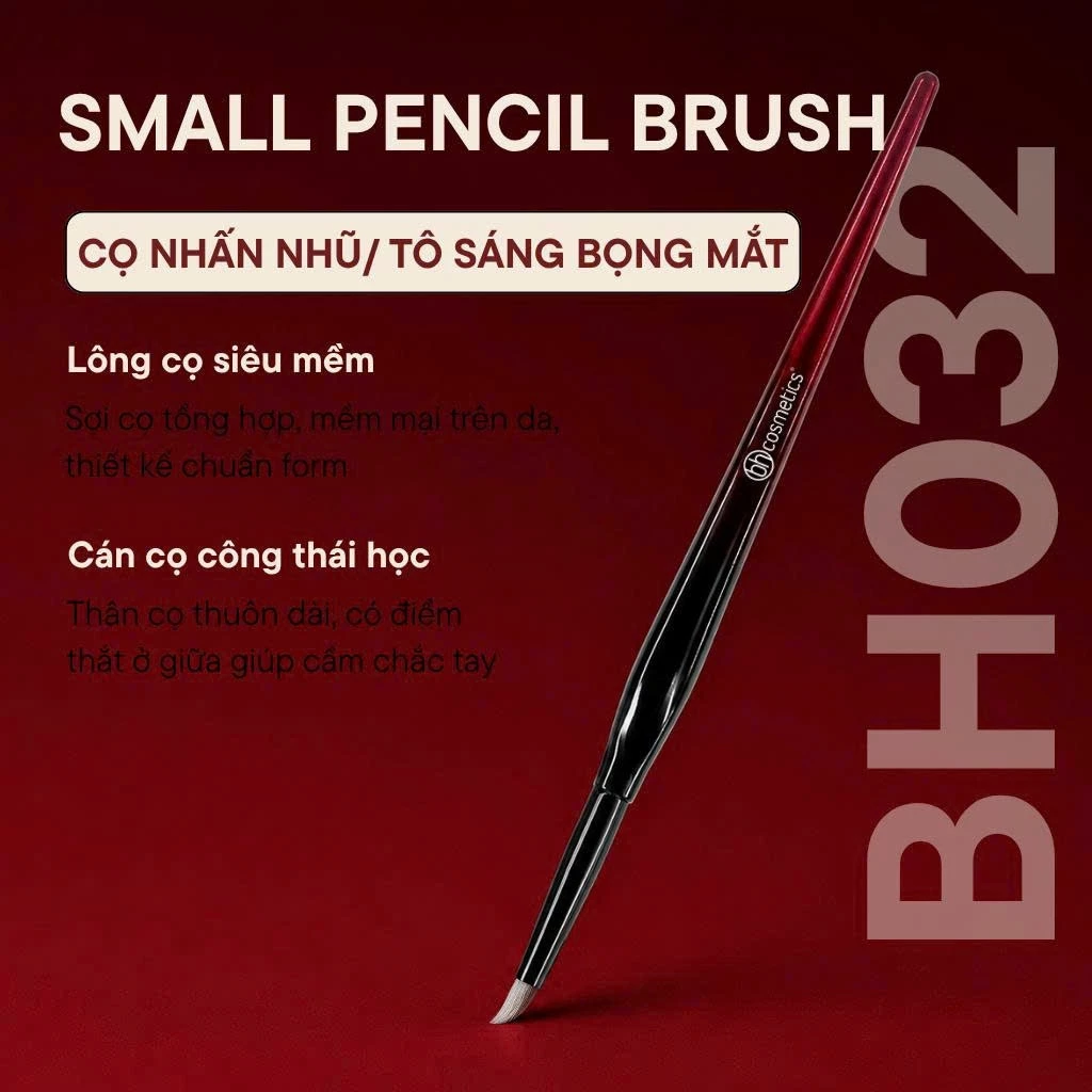 Cọ Che Khuyết Điểm Đầu Nhọn - Cọ Tô Sáng Bọng Mắt BH COSMETICS Small Pencil Brush BH032