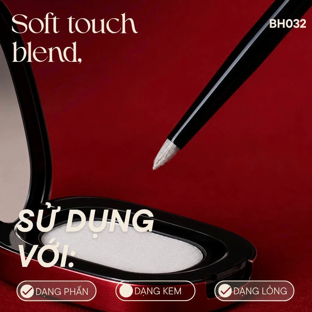 Cọ Che Khuyết Điểm Đầu Nhọn - Cọ Tô Sáng Bọng Mắt BH COSMETICS Small Pencil Brush BH032
