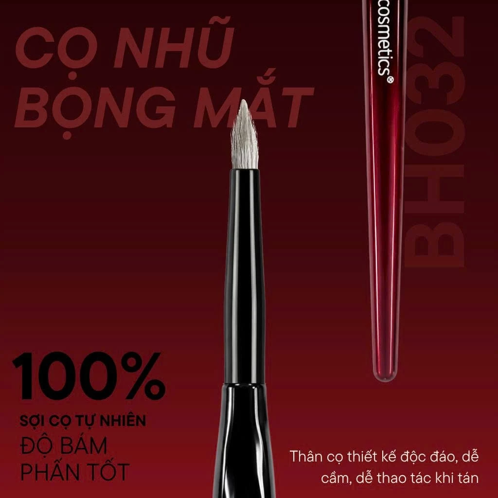 Cọ Che Khuyết Điểm Đầu Nhọn - Cọ Tô Sáng Bọng Mắt BH COSMETICS Small Pencil Brush BH032