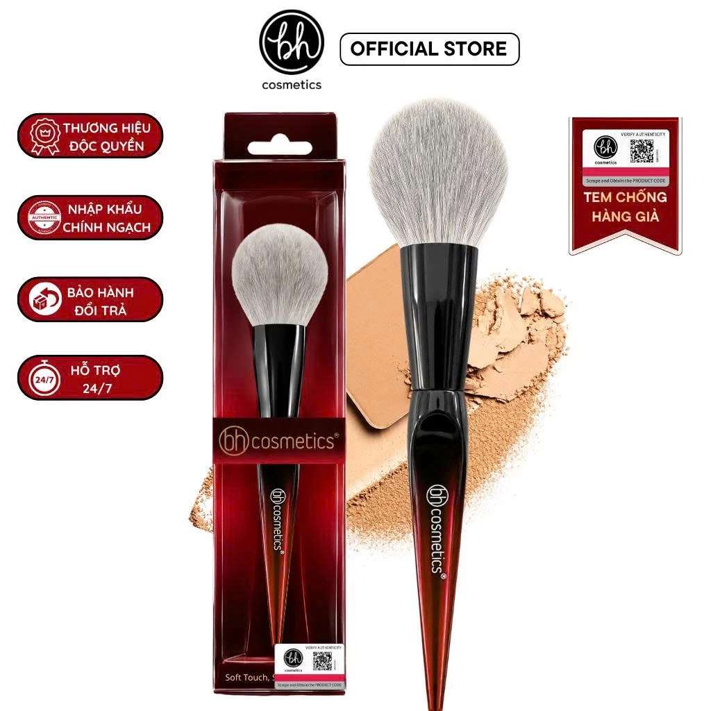 Cọ Phủ Phấn Nén Và Bột BH COSMETIC SLARGE POWDER BH002 Lông Mềm Bám Phấn Tốt